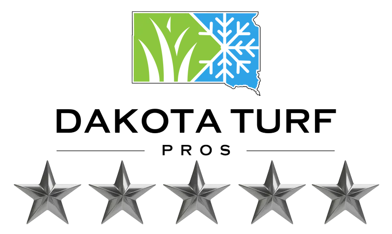 Dakota Turf Pros logo with 5 star reviews